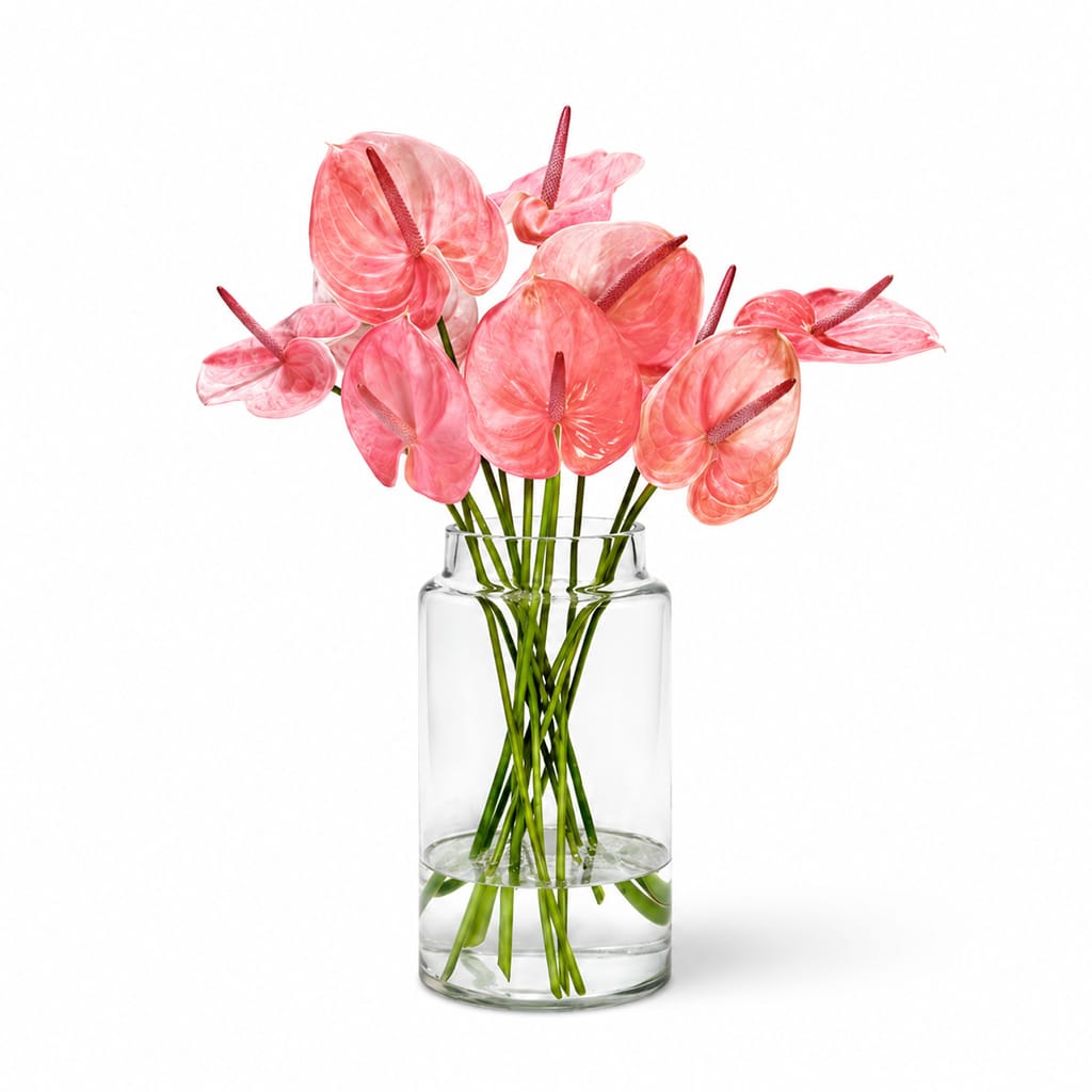 Blush Anthuriums