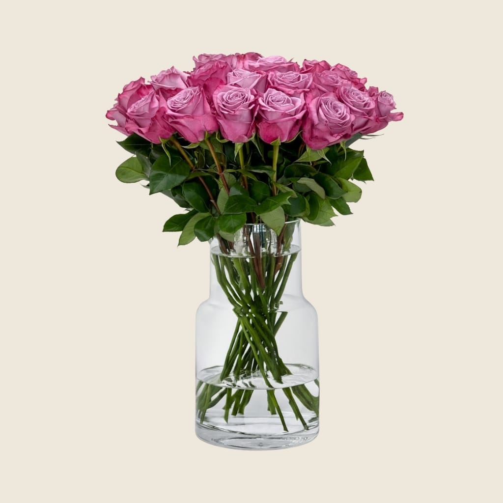 Purple rose stems