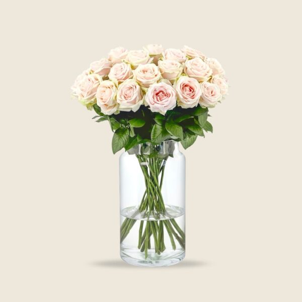 White rose stems